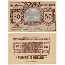 Fershnitz (Baja Austria). 1920. 50 Heller (SC)