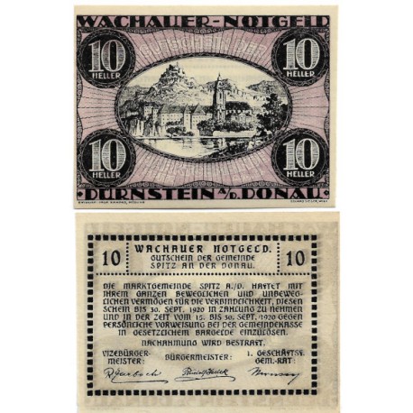Wachauer (Baja Austria). 1920. 10 Heller (SC)