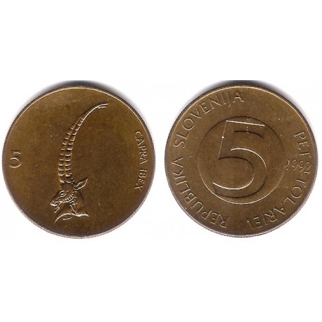 (6) Eslovenia. 1992. 5 Tolarjev (MBC)