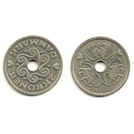 (874.1) Dinamarca. 1994. 2 Kroner (MBC)