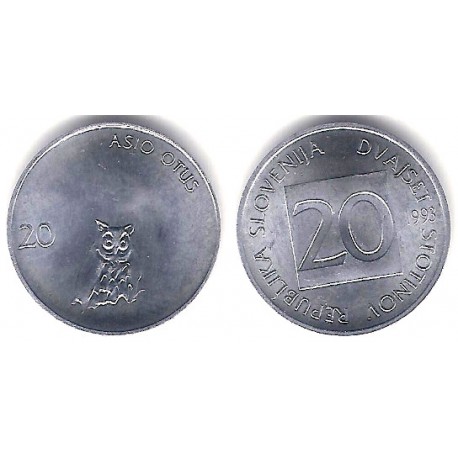 (8) Eslovenia. 1993. 20 Stotinov (SC)
