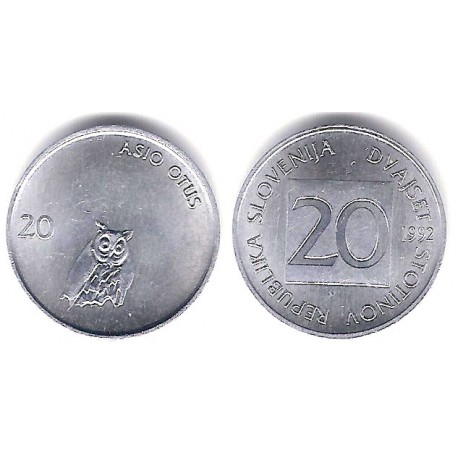 (8) Eslovenia. 1992. 20 Stotinov (SC)
