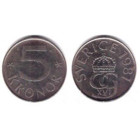 (853) Suecia. 1981. 5 Kronor (MBC+)