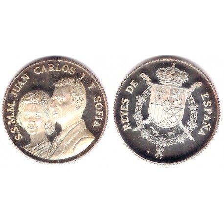 Medalla Juan Carlos I y Sofía (Proof) (Plata)