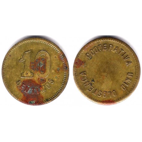 Cooperativa Uniò Olostenca. 10 Céntimos (BC)