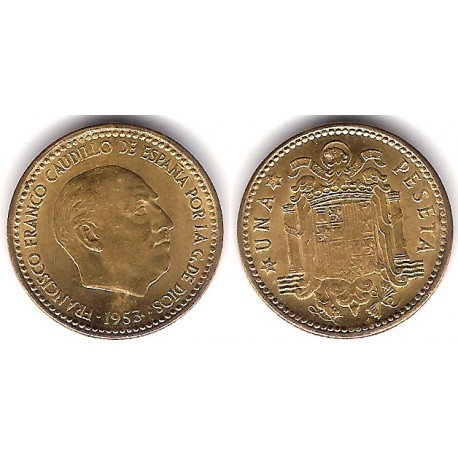 Estado Español. 1953*(19-56). 1 Peseta (EBC-)