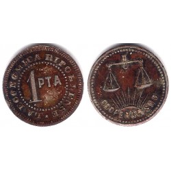 La Económica Ripollense. 1 Peseta (MBC)