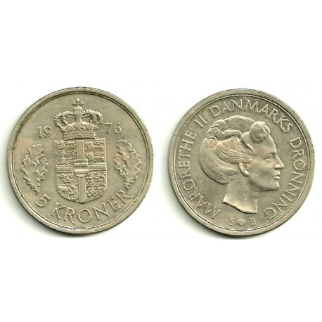 Dinamarca. 1976. 5 Kroner (MBC)