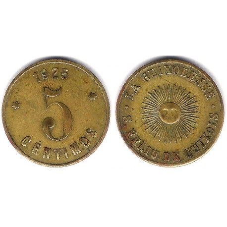 La Guixolense. Sant Feliu de Guixols. 1925. 5 Céntimos (MBC)