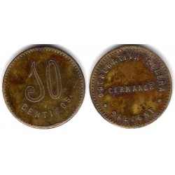 Cooperativa Obrera Germanor. Sallent. 10 Céntimos (MBC)