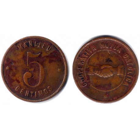 Manellu. Cooperativa Obrera Católica. 5 Céntimos (MBC)