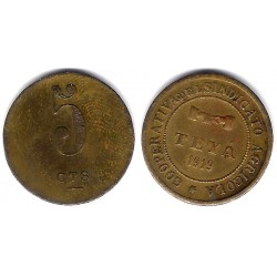 Teyá. Cooperativa de Sindicato Agrícola. 1919. 1 Peseta (MBC+)