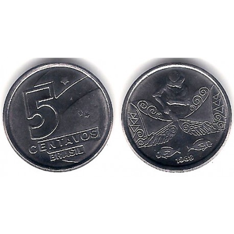 (612) Brasil. 1989. 5 Centavos (SC)