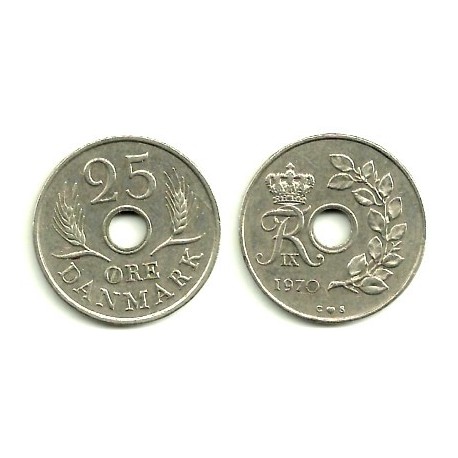 (855.1) Dinamarca. 1970. 25 Ore (MBC)
