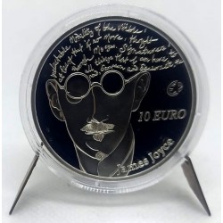 Irlanda. 2013. 10 Euro (Proof) (Plata) James Joyce