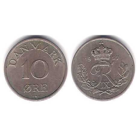 (841.2) Dinamarca. 1957. 10 Ore (MBC)