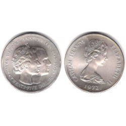 (9) Islas Caimán. 1972. 25 Dollars (SC) (Plata)