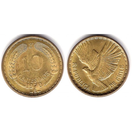 (191) Chile. 1970. 10 Centesimos (EBC)