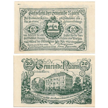Naarn (Alta Austria). 1920. 40 Heller (SC)