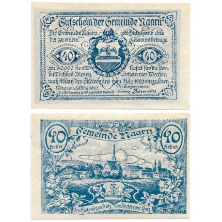 Naaru (Alta Austria). 1920. 40 Heller (SC)