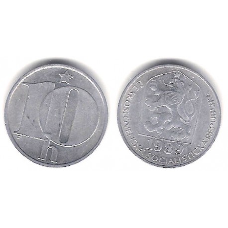 (80) Checoslovaquia. 1989. 10 Haleru (MBC)