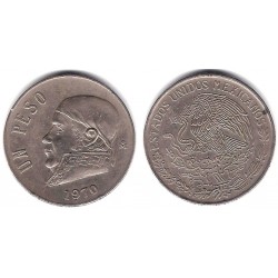 (460) Estados Unidos Mexicanos. 1970. 1 Peso (MBC)