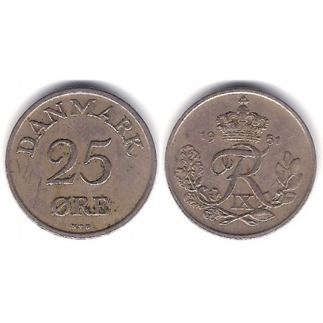 (842.1) Dinamarca. 1951. 25 Ore (MBC)