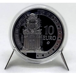 Malta. 2008. 10 Euro (Proof) (Plata) Auberge de Castille