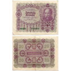 (76) Austria-Hungría. 1922. 20 Kronen (MBC+)