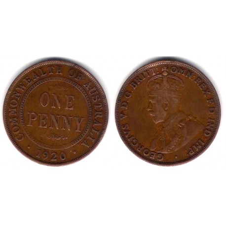 (810) Australia. 1920. 1 Penny (MBC-)