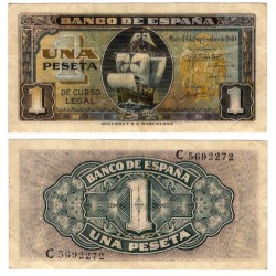 Estado Español. 1940. 1 Peseta (MBC+) Serie C
