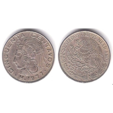 (452) Estados Unidos Mexicanos. 1977. 50 Centavos (MBC)