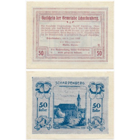 Schardenberg (Alta Austria). 1920. 50 Heller (SC)