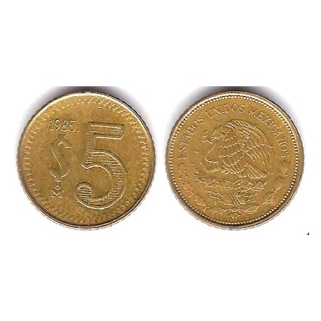 (502) Estados Unidos Mexicanos. 1985. 5 Pesos (MBC)