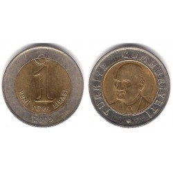 (1169) Turquía. 2005. 1 Lira (MBC)