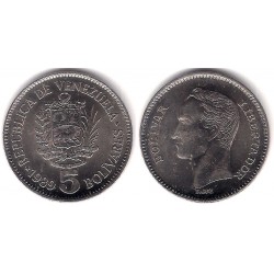(Y53a.2) Venezuela. 1989. 5 Bolivares (SC-)
