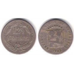 (Y30a) Venezuela. 1945. 12½ Céntimos (BC)