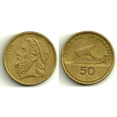 (147) Grecia. 1988. 50 Drachma (MBC)