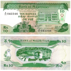 (35) Mauricio. 1985. 10 Rupees (SC)