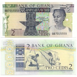 (18d) Ghana. 1982. 2 Cedis (SC)