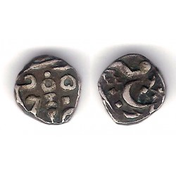 (C30) Estados Nativos de la India (Orchha). AH1233. ¼ Rupee (MBC-) (Plata)