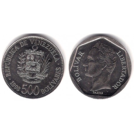 (Y79.1) Venezuela. 1998. 500 Bolivares (EBC+)