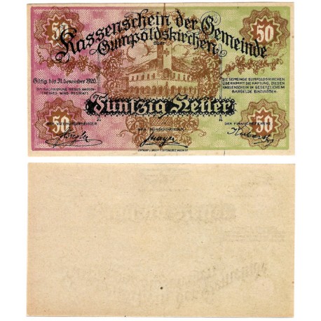 Gumpoldskirchen (Baja Austria). 1920. 50 Heller (SC)