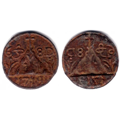 Pellofa. 1719. Moneda Local, Incusa. Olot (MBC-)