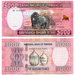 (41) Ruanda. 2014. 5000 Francs (SC)