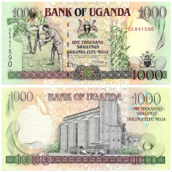 (36b) Uganda. 1996. 1000 Shillings (SC) Mancha