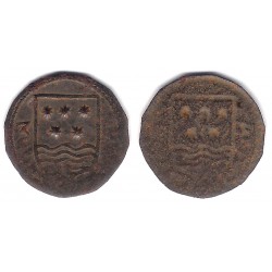 Pellofa. Moneda Local, Incusa. Olot. 3 Sou (MBC)