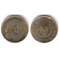 (53.3) Chipre. 1994. 1 Cent (MBC+) Mancha