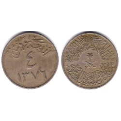 (42) Arabia Saudí. 1956. 4 Ghirsh (MBC-)