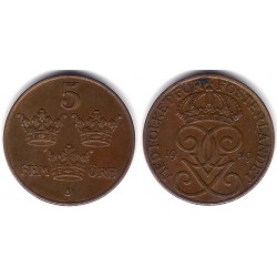 (779.2) Suecia. 1929. 5 Ore (MBC)